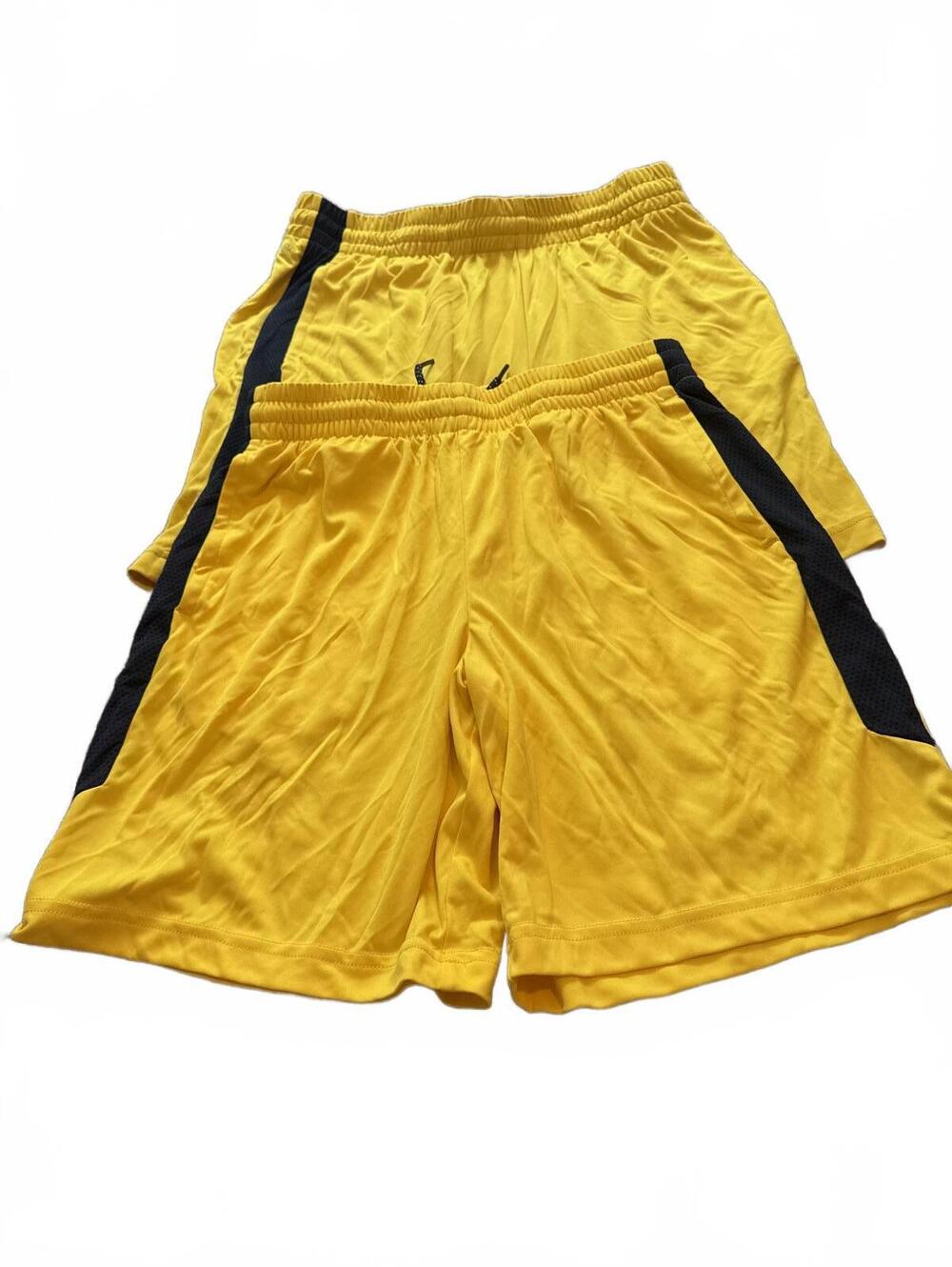 Tek Gear Boys Yellow Athletic Shorts L Husky - Lot of 2